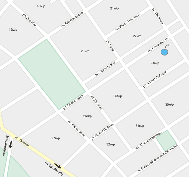 ЭВита на карте